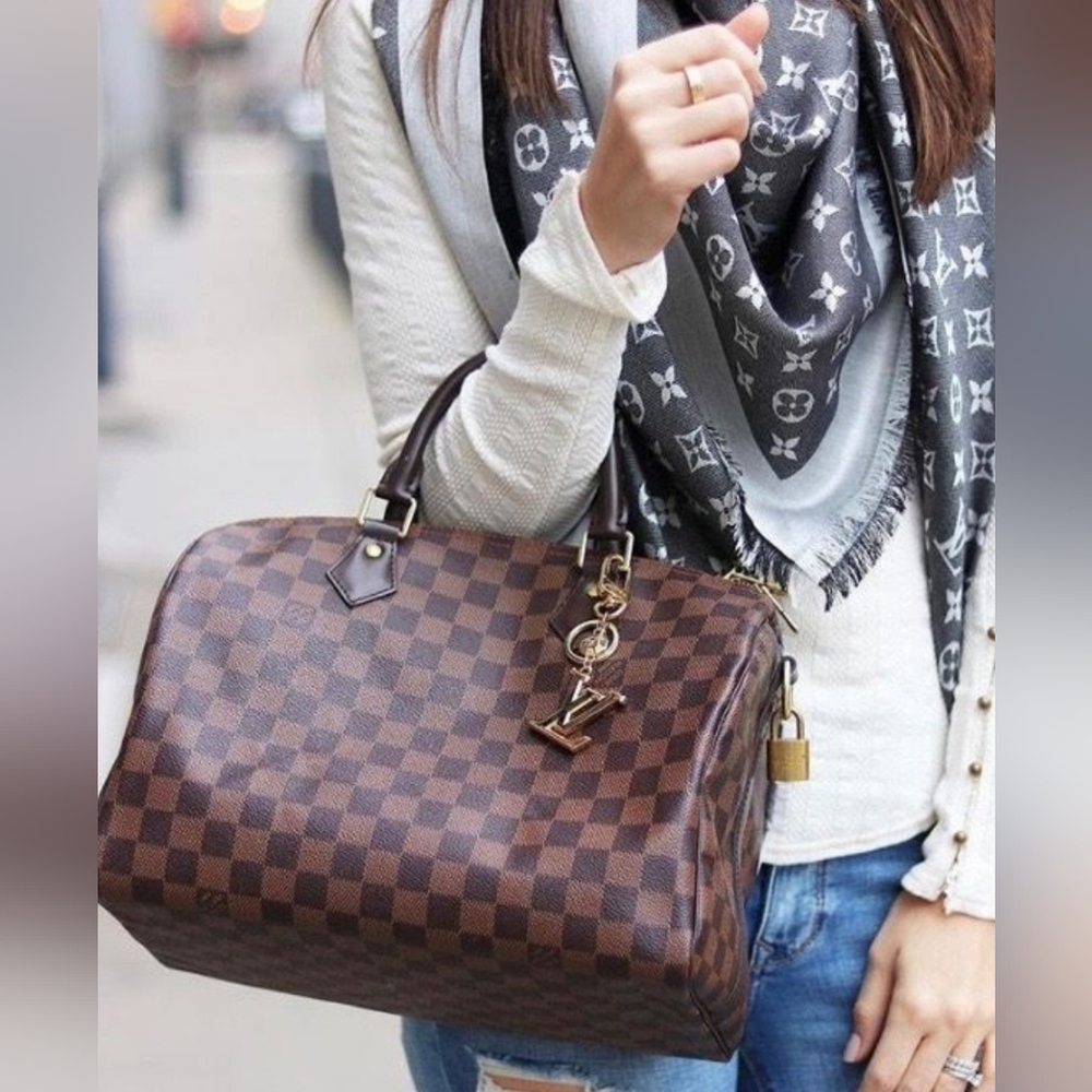 Auth 💞 Louis Vuitton Damier Ebene Speedy 30 - Picture 2 of 14